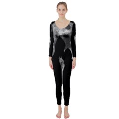 Silhouette Of Lovers Long Sleeve Catsuit by Nexatart