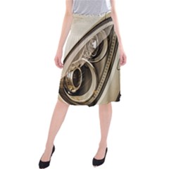 Spotlight Light Auto Midi Beach Skirt by Nexatart