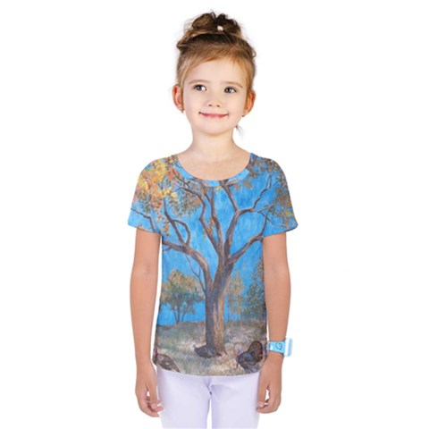 Turkeys Kids  One Piece Tee by digitaldivadesigns