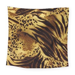 Pattern Tiger Stripes Print Animal Square Tapestry (large) by Amaryn4rt