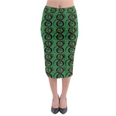 Abstract Pattern Graphic Lines Midi Pencil Skirt by Amaryn4rt