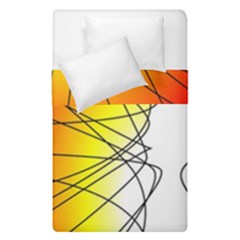 Spirituality Man Origin Lines Duvet Cover Double Side (single Size) by Amaryn4rt