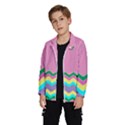 Easter Chevron Pattern Stripes Wind Breaker (Kids) View2