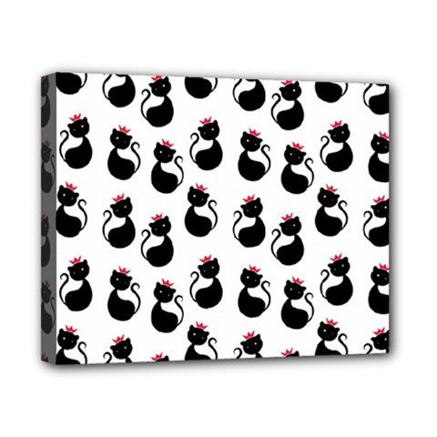 Cat Seamless Animal Pattern Canvas 10  X 8  by Amaryn4rt