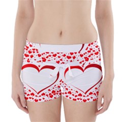 Love Red Hearth Boyleg Bikini Wrap Bottoms by Amaryn4rt