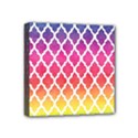 Colorful Rainbow Moroccan Pattern Mini Canvas 4  x 4  View1