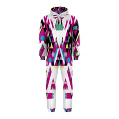 Geometric Play Hooded Jumpsuit (kids) by Amaryn4rt