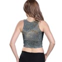 Coral Pattern Racer Back Crop Top View2