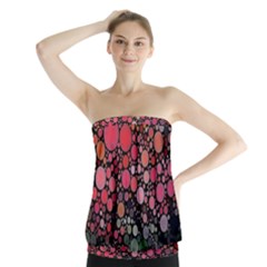 Circle Abstract Strapless Top by Amaryn4rt