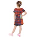 BIG RED SUN WALIN 72 Kids  Short Sleeve Velvet Dress View2