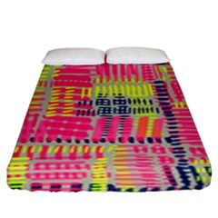 Abstract Pattern Fitted Sheet (king Size) by Simbadda