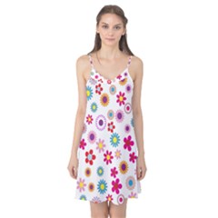 Colorful Floral Flowers Pattern Camis Nightgown by Simbadda