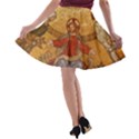 Gold Jesus A-line Skater Skirt View2