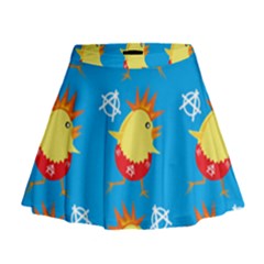 Easter Chick Mini Flare Skirt by boho