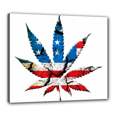 Marijuana Canvas 24  X 20  by boho