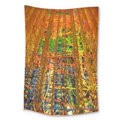 Circuit Board Pattern Large Tapestry by Simbadda