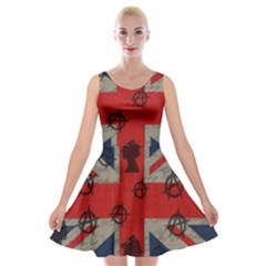 United Kingdom  Velvet Skater Dress by Valentinaart