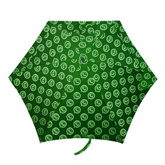 Whatsapp Logo Pattern Mini Folding Umbrellas by Simbadda