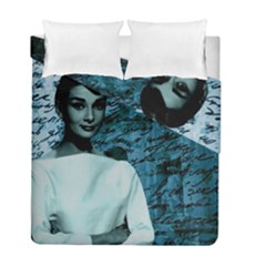 Audrey Hepburn Duvet Cover Double Side (full/ Double Size) by Valentinaart