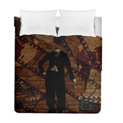 Charlie Chaplin  Duvet Cover Double Side (full/ Double Size) by Valentinaart