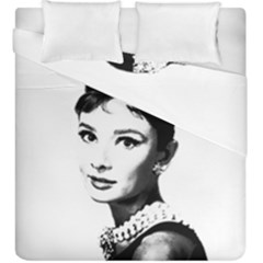 Audrey Hepburn Duvet Cover Double Side (king Size) by Valentinaart