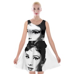 Audrey Hepburn Velvet Skater Dress by Valentinaart