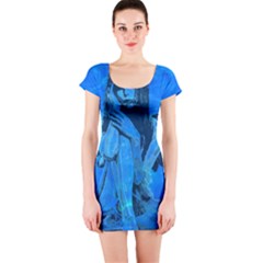 Underwater Angel Short Sleeve Bodycon Dress by Valentinaart