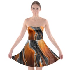 Fractal Structure Mathematics Strapless Bra Top Dress by Simbadda