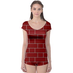 Flemish Bond Boyleg Leotard  by Simbadda