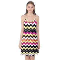 Colorful Chevron Pattern Stripes Pattern Camis Nightgown by Simbadda