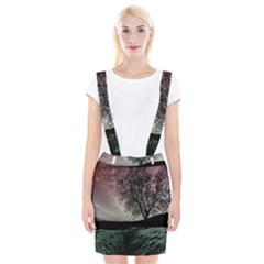 Sky Landscape Nature Clouds Suspender Skirt by Simbadda