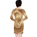 Gold Background Texture Pattern Long Sleeve Nightdress View2