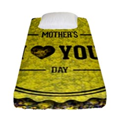 Happy Mother Day Fitted Sheet (single Size) by Simbadda