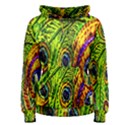 Peacock Feathers Women s Pullover Hoodie View1