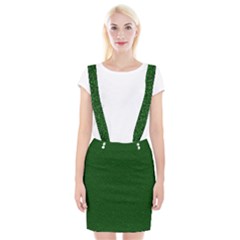 Texture Green Rush Easter Suspender Skirt by Simbadda