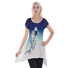 Astronaut Short Sleeve Side Drop Tunic by Simbadda