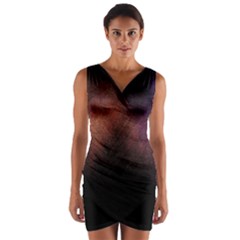 Point Light Luster Surface Wrap Front Bodycon Dress by Simbadda