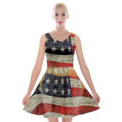 American President Velvet Skater Dress by Valentinaart