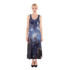 Large Magellanic Cloud Sleeveless Maxi Dress by lcpodolak