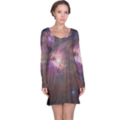 Orion Nebula Long Sleeve Nightdress by SpaceShop