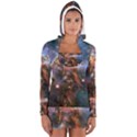 Pillar And Jets Women s Long Sleeve Hooded T-shirt View1