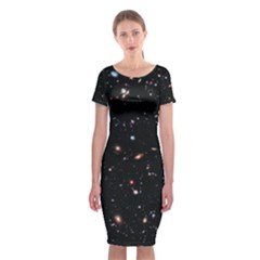 Extreme Deep Field Classic Short Sleeve Midi Dress by SpaceShop