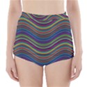 Pattern High-Waisted Bikini Bottoms View1