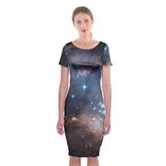 New Stars Classic Short Sleeve Midi Dress by SpaceShop