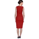 Red And Black Classic Sleeveless Midi Dress View2