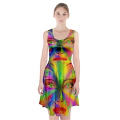 Rainbow Girl Racerback Midi Dress by Valentinaart