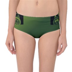 Celtic Corners Mid-waist Bikini Bottoms by Simbadda