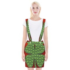 Shamrock Irish Ireland Clover Day Suspender Skirt by Simbadda