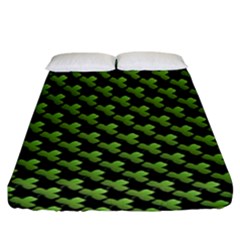 St Patrick S Day Background Fitted Sheet (king Size) by Simbadda