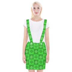 Fabric Shamrocks Clovers Suspender Skirt by Simbadda